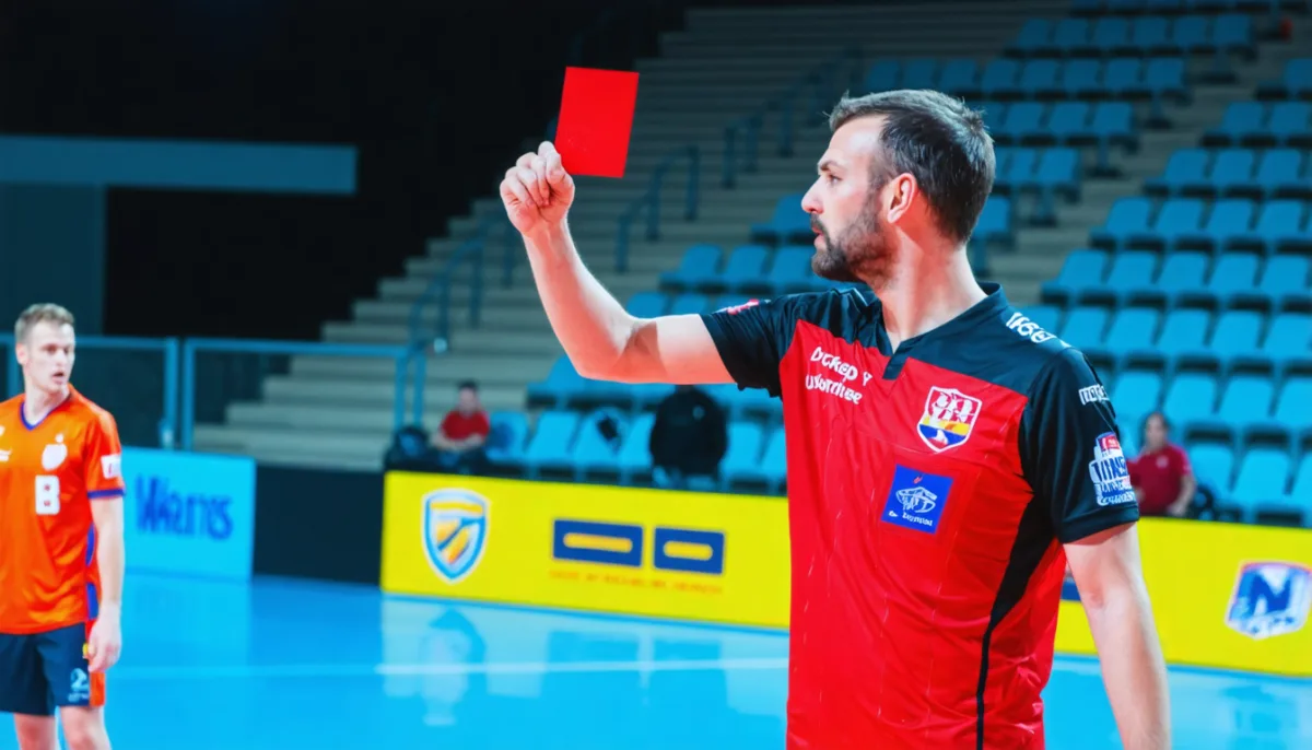 découvrez tout sur le carton rouge au handball : les règles à connaître, les motifs d'expulsion des joueurs et les sanctions appliquées lors des fautes graves.