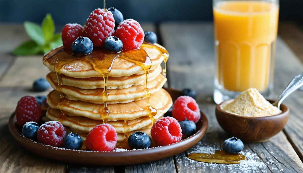 découvrez une recette rapide et facile pour préparer des pancakes protéinés délicieux et pleins d'énergie, parfaits pour bien démarrer votre journée.