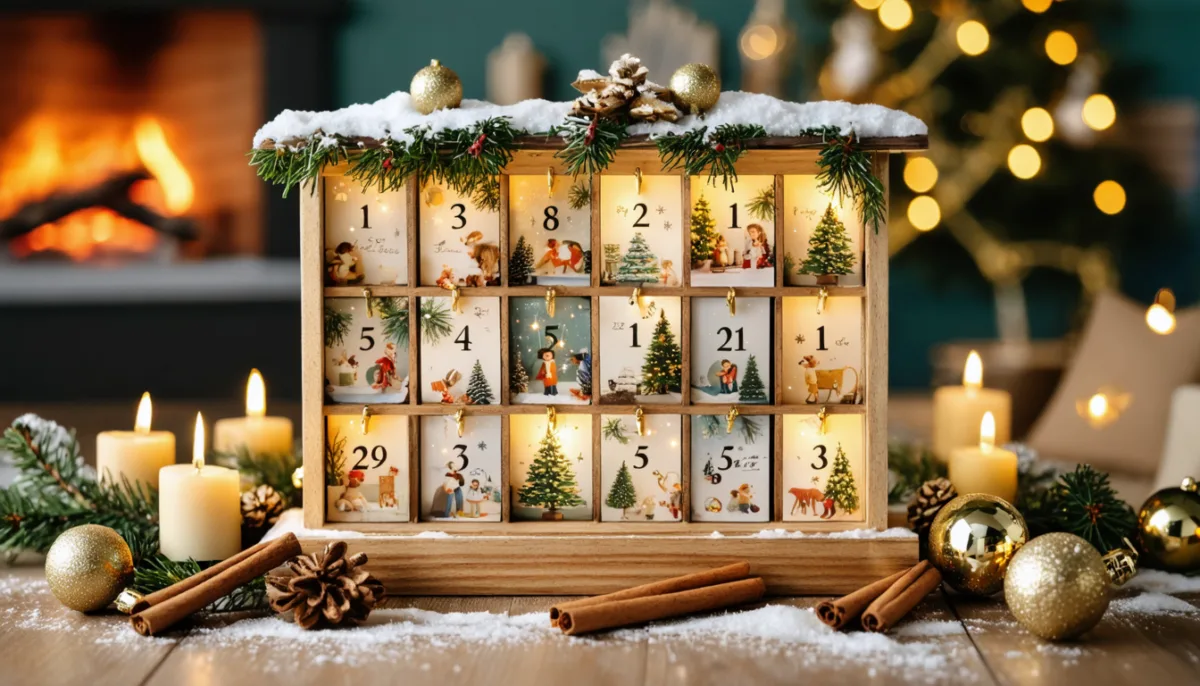 découvrez notre calendrier de l'avent sur mesure pour transformer vos souvenirs précieux en une célébration magique et personnalisée tout au long des fêtes.